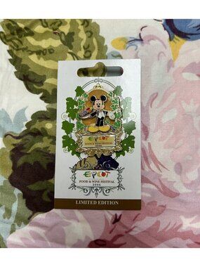 DISNEY PIN WDW 2006 EPCOT INTERNATIONAL FOOD & WINE FESTIVAL MICKEY MOUSE LE3000
